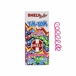 BOL SHELY TIK-TAK ROLLER RETRACTIL ROSA C/12