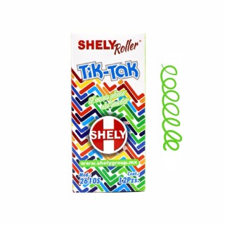 BOL SHELY TIK-TAK ROLLER RETRACTIL VERDE CLAROC/12