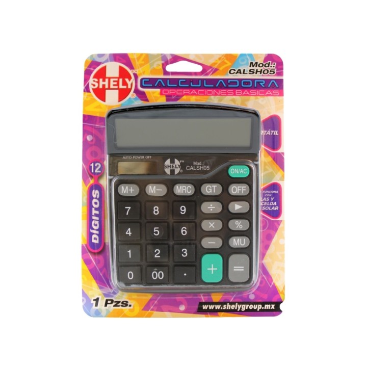 CALCULADORA DE ESCRITORIO NEGRA 12 DIG
