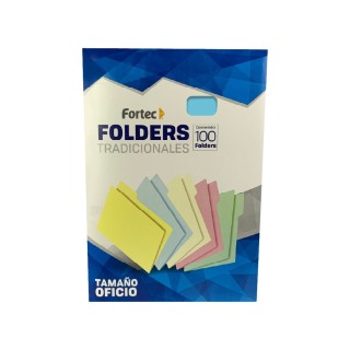 Folders Oficio Azul 175g - 100 Unid