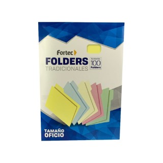 Folders Oficio Amarillo 175g - 100 Unid