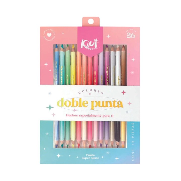 COLORES DOBLE PUNTA KIUT X 13
