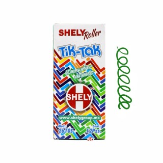 BOL SHELY TIK-TAK ROLLER RETRACTIL VERDE C/12